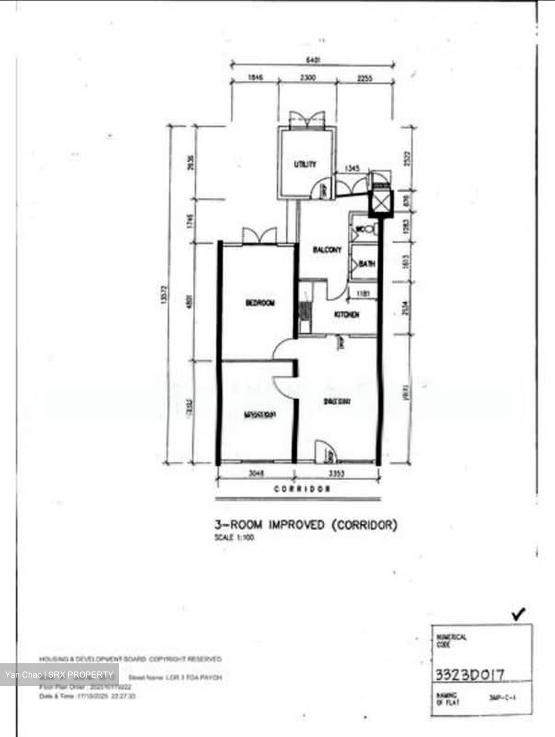 Blk 91 Toa Payoh Palm Spring (Toa Payoh), HDB 3 Rooms #552101701
